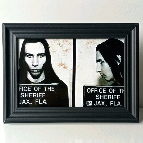 Marilyn Manson Mugshot Metal Rock Alternative Goth - Picture 4 of 9